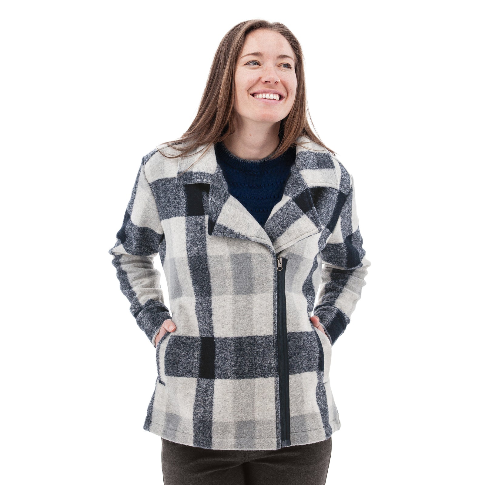 Aventura W Woods Moto Jacket DARK NAVY
