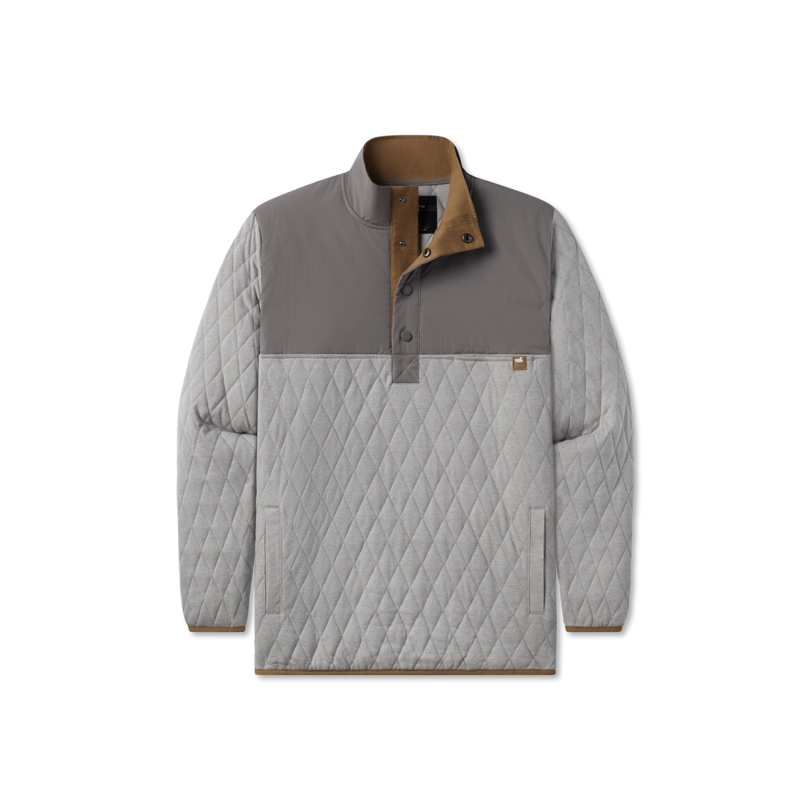 Southern Marsh M Bighorn Quilt Pullover LIGHT GRAY