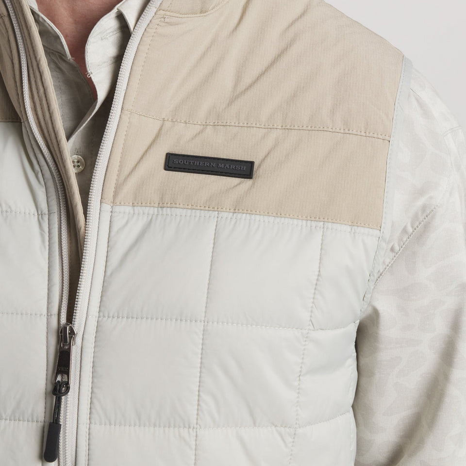 Southern Marsh M Falcon Hill Quilted Vest AUDUBON TAN