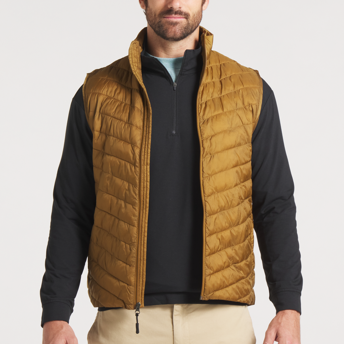 Southern Marsh M Mallard Quilted Performance Vest FIELD KHAKI