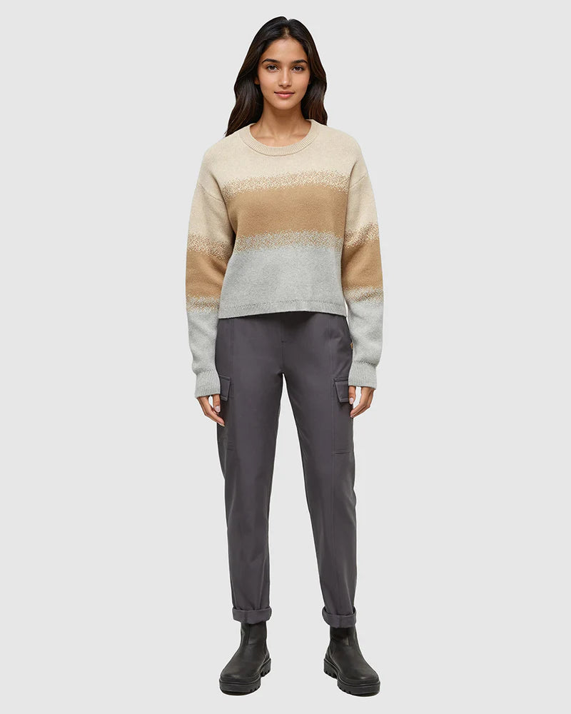 Pull tentree W Kessler, couleur WARM OAK HEATHER/FADE