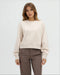 tentree W Bluffs Cropped Crew PALE OAK HEATHER