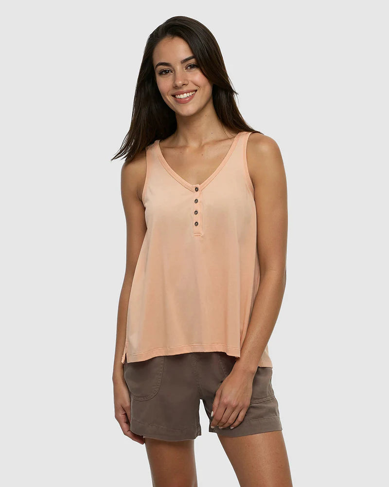tentree W Selwyn Tank ORANGE SHERBET