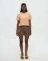 tentree W Wild Rose Lake Crop Tee ORANGE SHERBERT/WHITE OAK