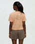 tentree W Wild Rose Lake Crop Tee ORANGE SHERBERT/WHITE OAK