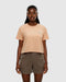 tentree W Wild Rose Lake Crop Tee ORANGE SHERBERT/WHITE OAK