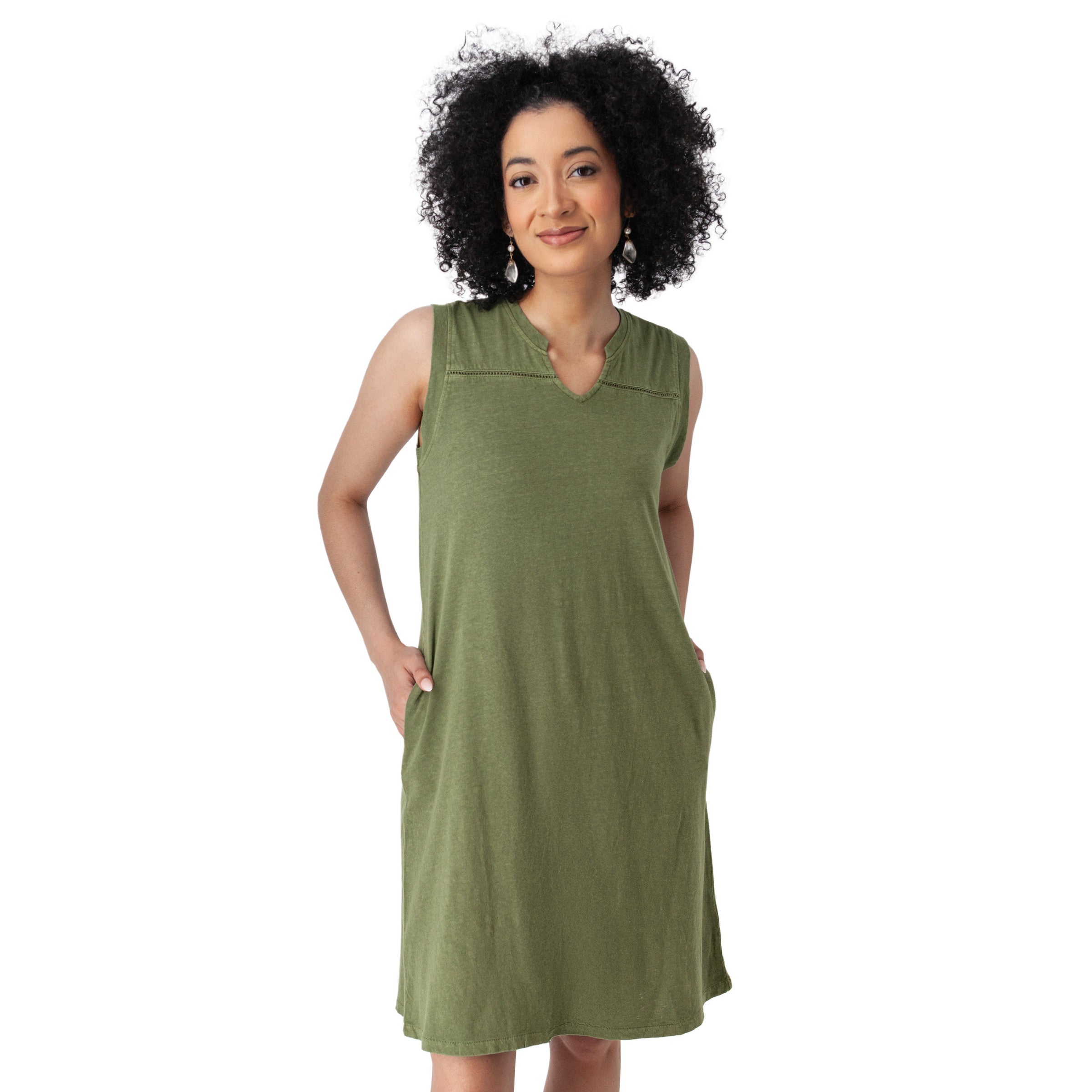 Aventura W Simone Dress OLIVINE