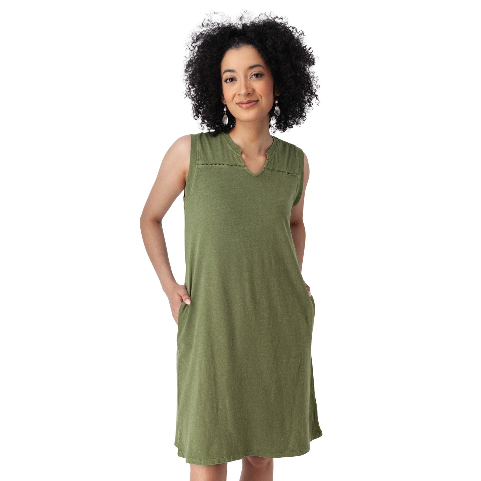 Aventura W Simone Dress OLIVINE