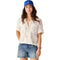 Carve Designs W Luca Linen Shirt PALM EMBROIDERED