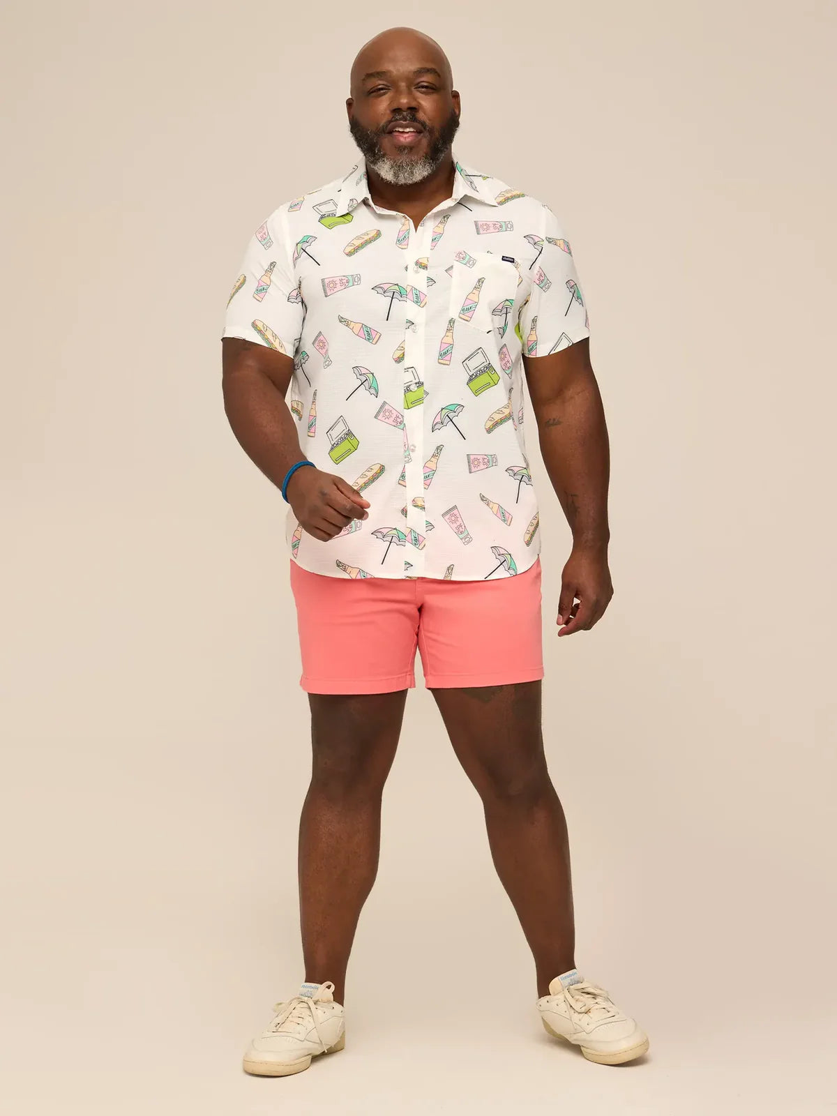 Chubbies M SS Friday Shirt THE BEACH FEAST
