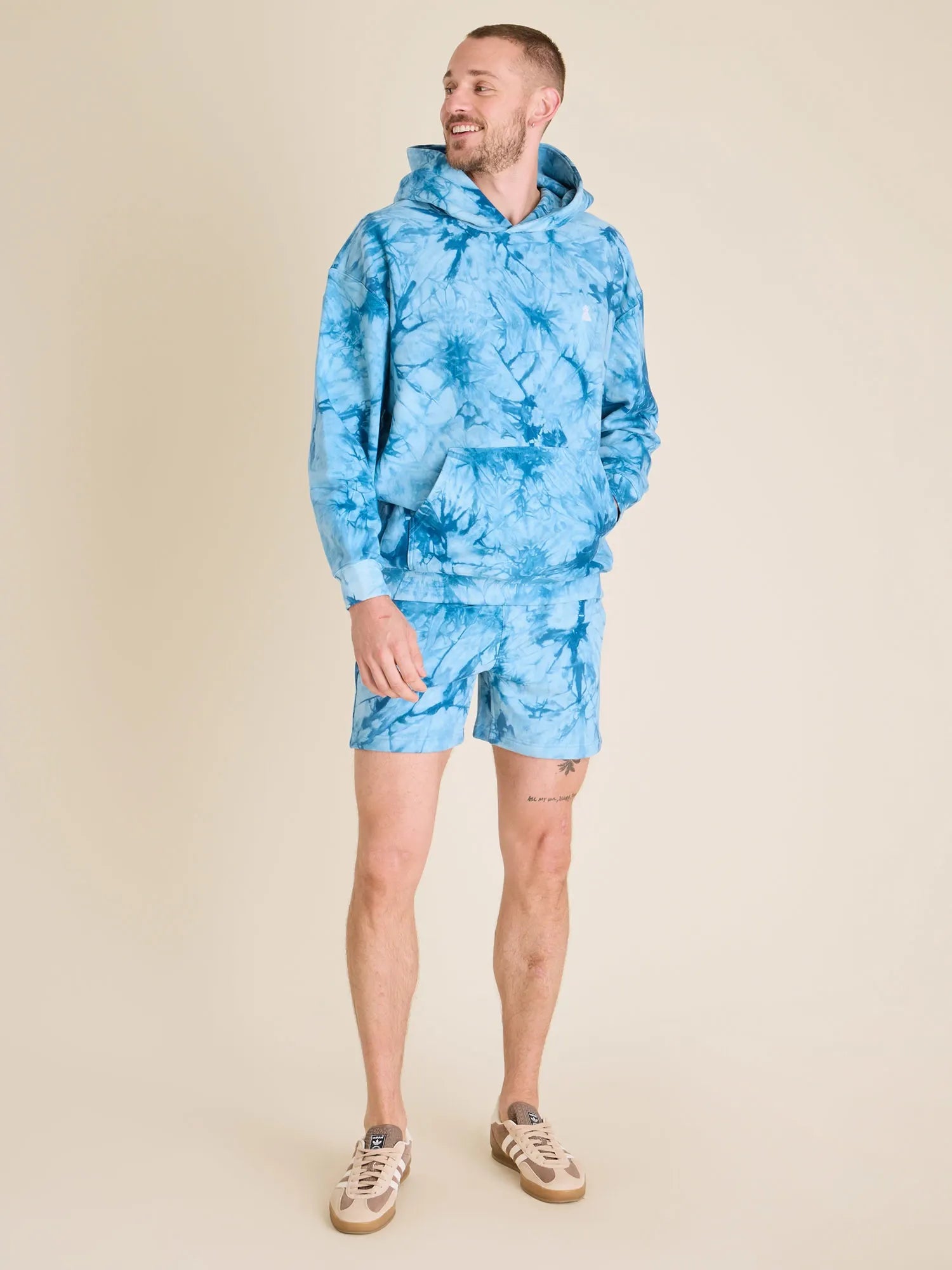 Chubbies M Comfort Hoodie GLASS FRACTAL DEEP BLUE