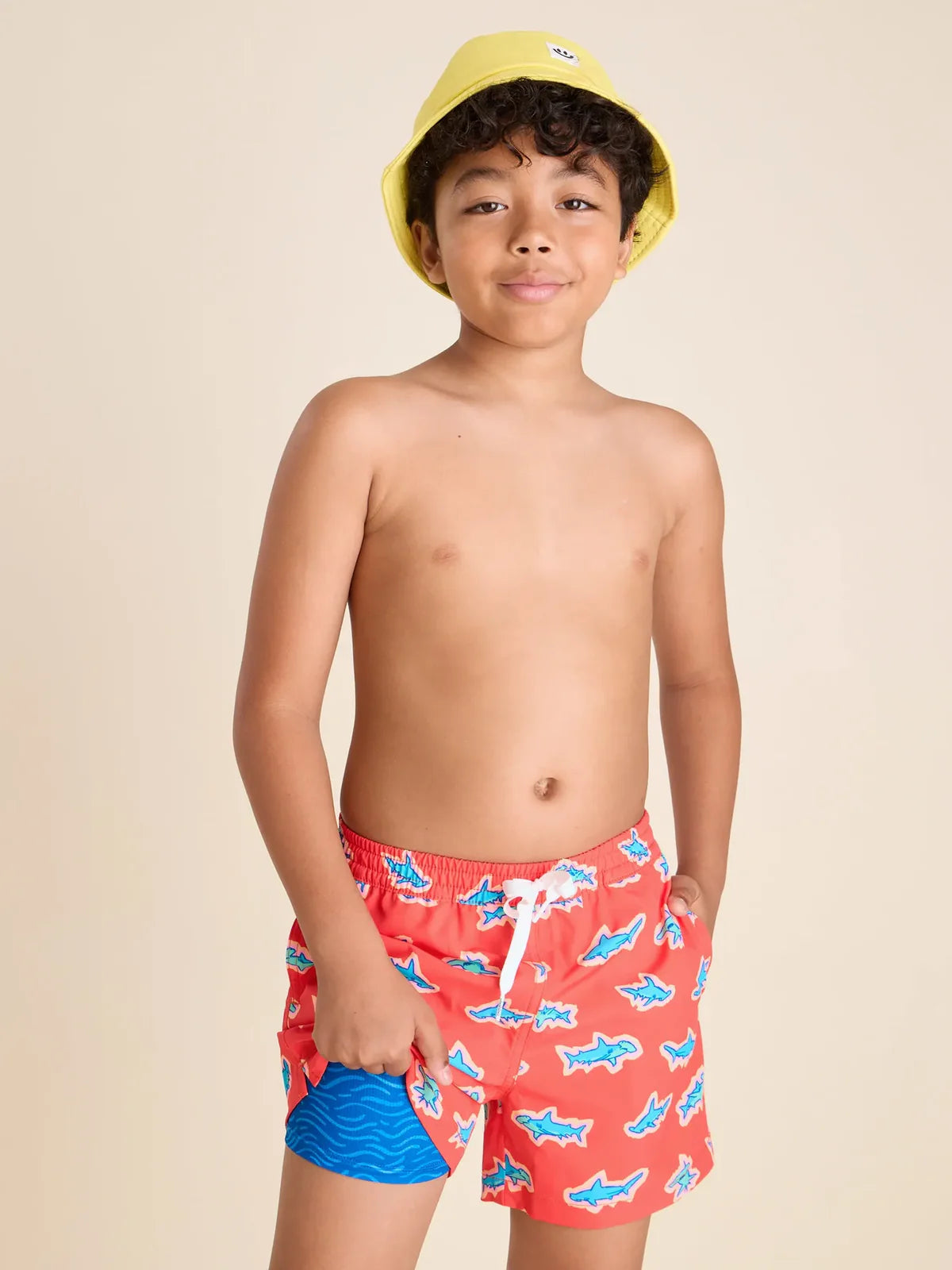 Chubbies Youth Lined Swim Trunk RED APEX SWIMMERS