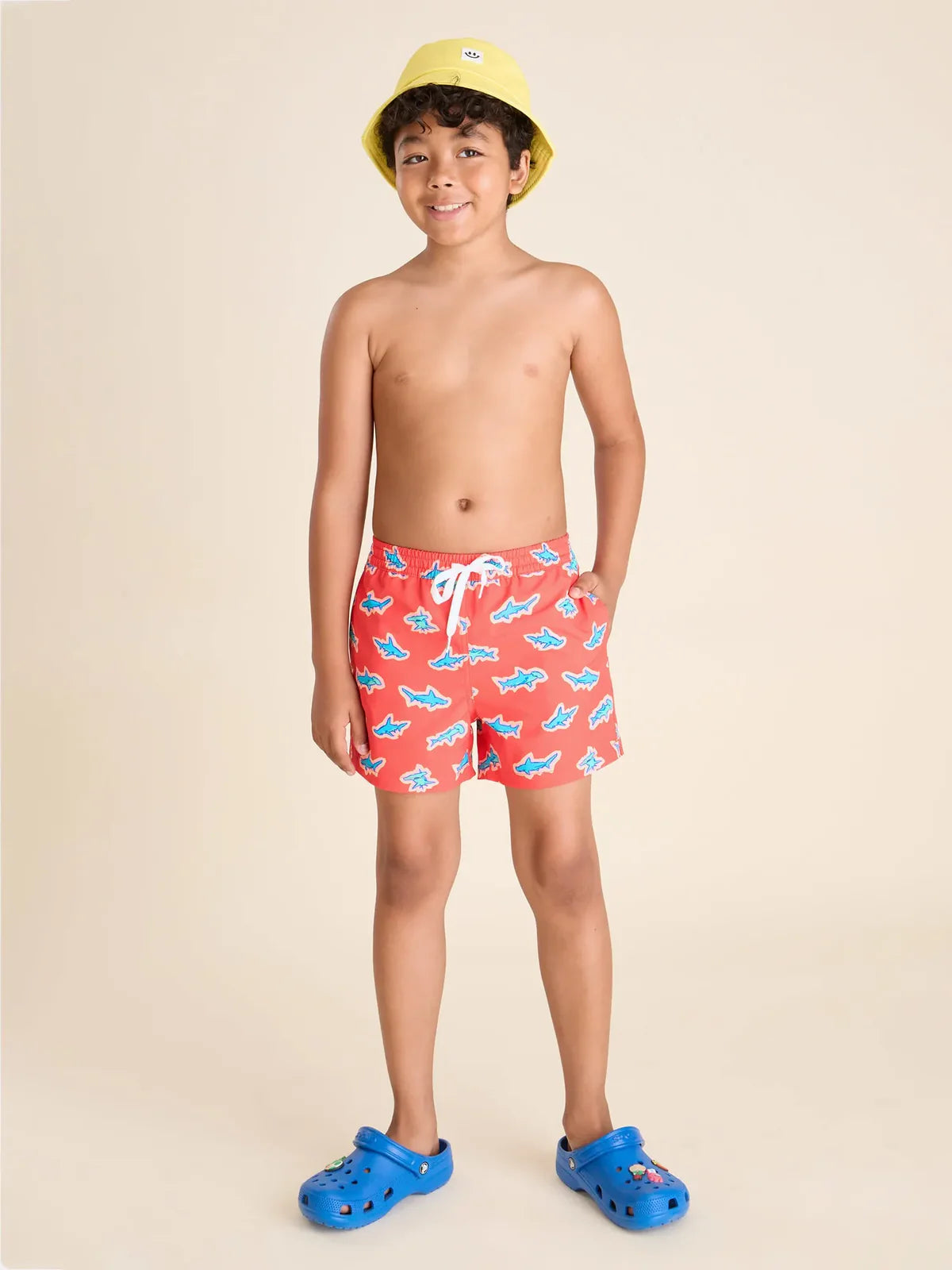 Chubbies Youth Lined Swim Trunk RED APEX SWIMMERS
