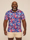 Chubbies M Performance Polo STAR SPANGLED BLOOM