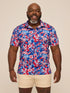 Chubbies M Performance Polo STAR SPANGLED BLOOM