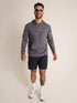 Chubbies M Movementum 1/4 Zip THE STEEL GRAY