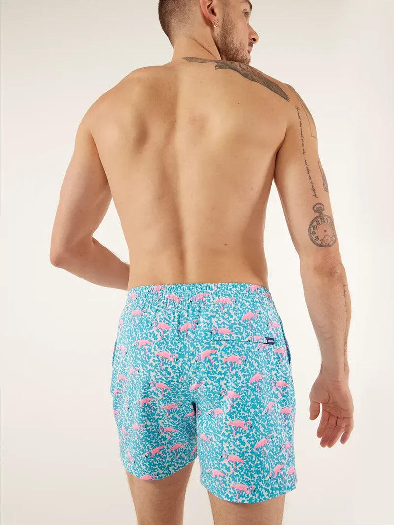 Chubbies M 5.5” Classic Swim Trunk DOMINGOS FOR FLAMINGOS