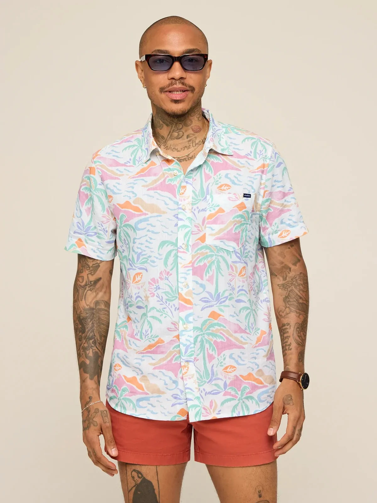 Chubbies M Performance Friday Shirt WASHED ASHORE