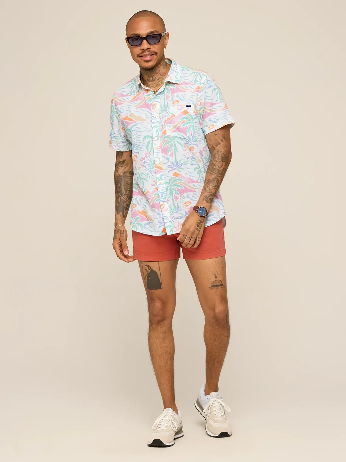 Chubbies M Performance Friday Shirt WASHED ASHORE