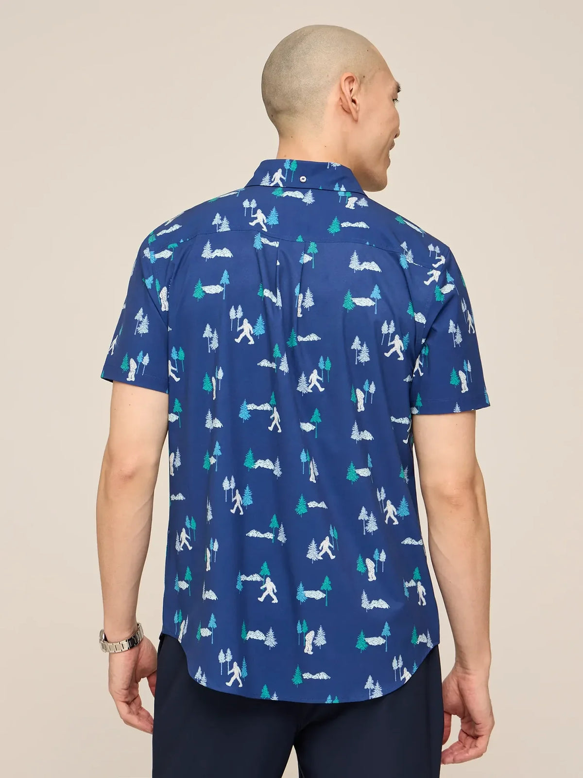 Chubbies M Performance Friday Shirt THE YETI OR NOT