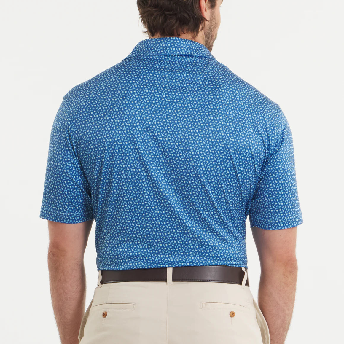 Southern Marsh M Flyline Performance Polo Salt & Lime NAVY
