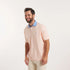 Southern Marsh M Bermuda Polo Hampton Stripe PEACH/ WHITE