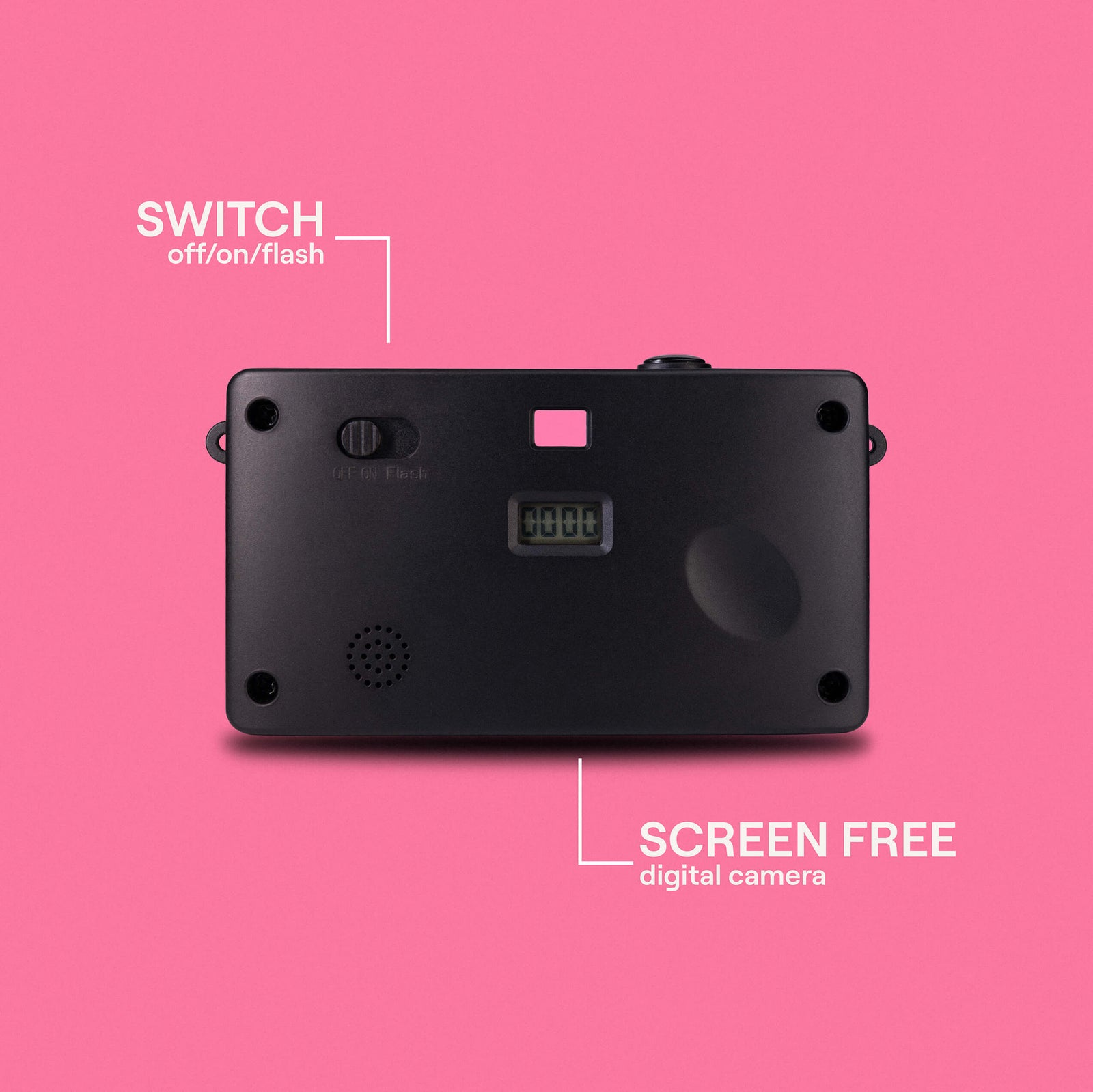 Camp Snap Camera FLAMINGO PINK