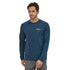 Patagonia M LS P-6 Logo Responsibili-Tee CRATER BLUE