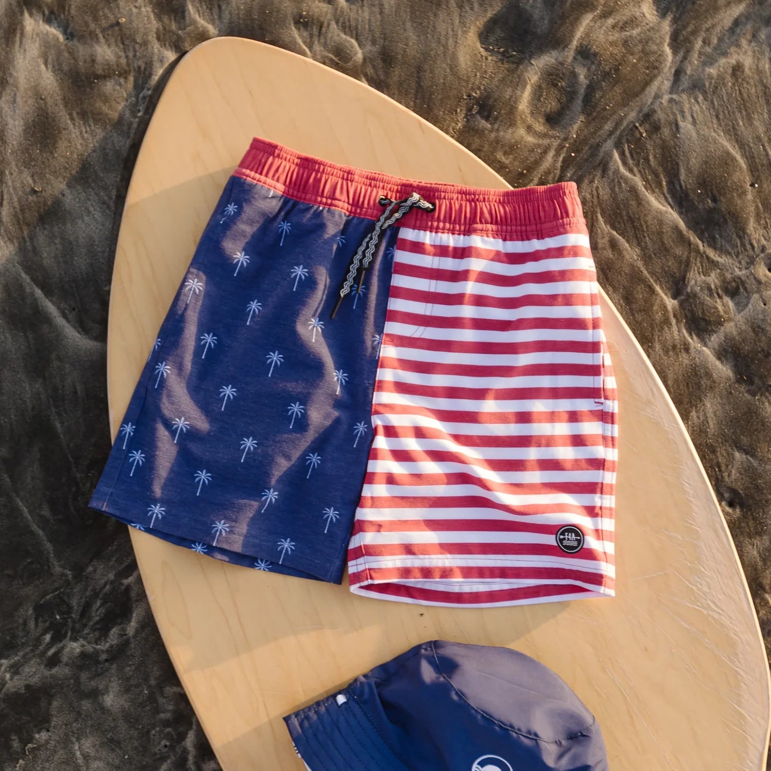 Feather 4 Arrow Toddler Palm Stripe Volley TWILIGHT