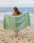 Sand Cloud Beach Towel Peppermint Herringbone MINT - REG