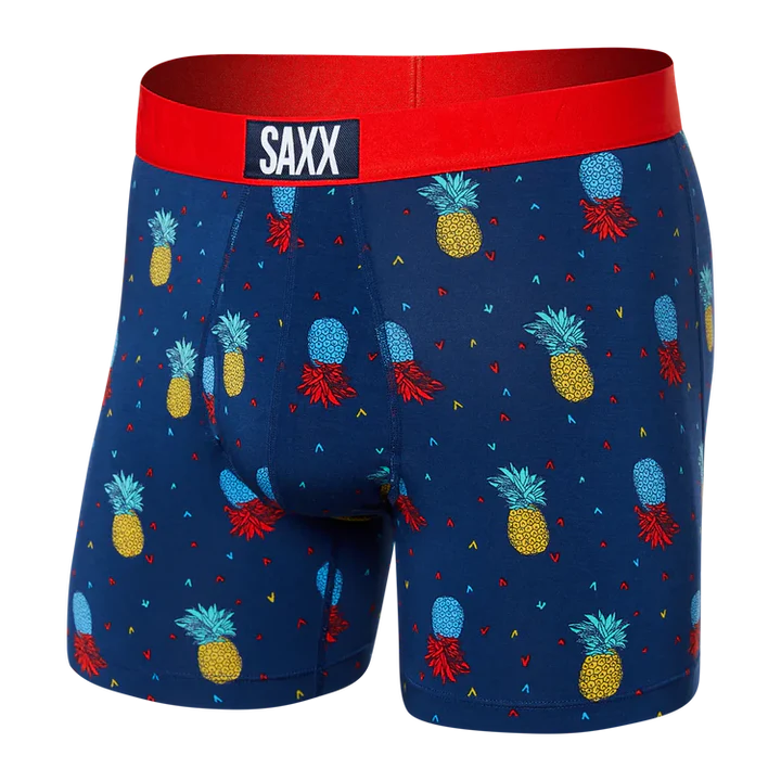 SAXX M Ultra Boxer Brief PINEAPPLE FLIP NAVY