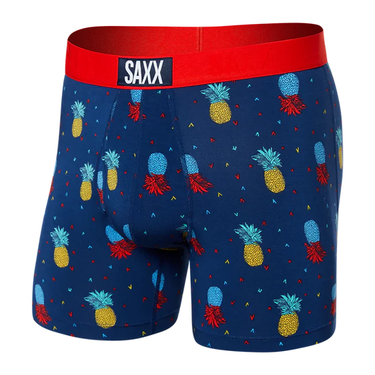 SAXX M Ultra Boxer Brief PINEAPPLE FLIP NAVY