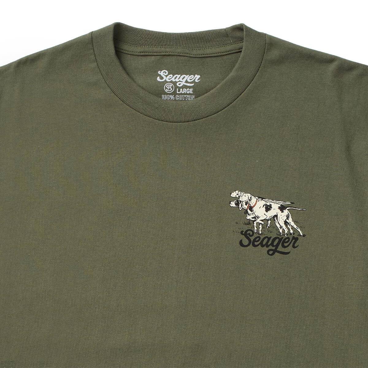 Seager M SS Pointer Tee SURPLUS GREEN