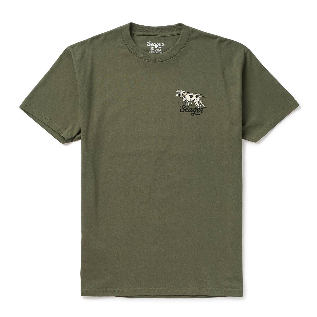 Seager M SS Pointer Tee SURPLUS GREEN