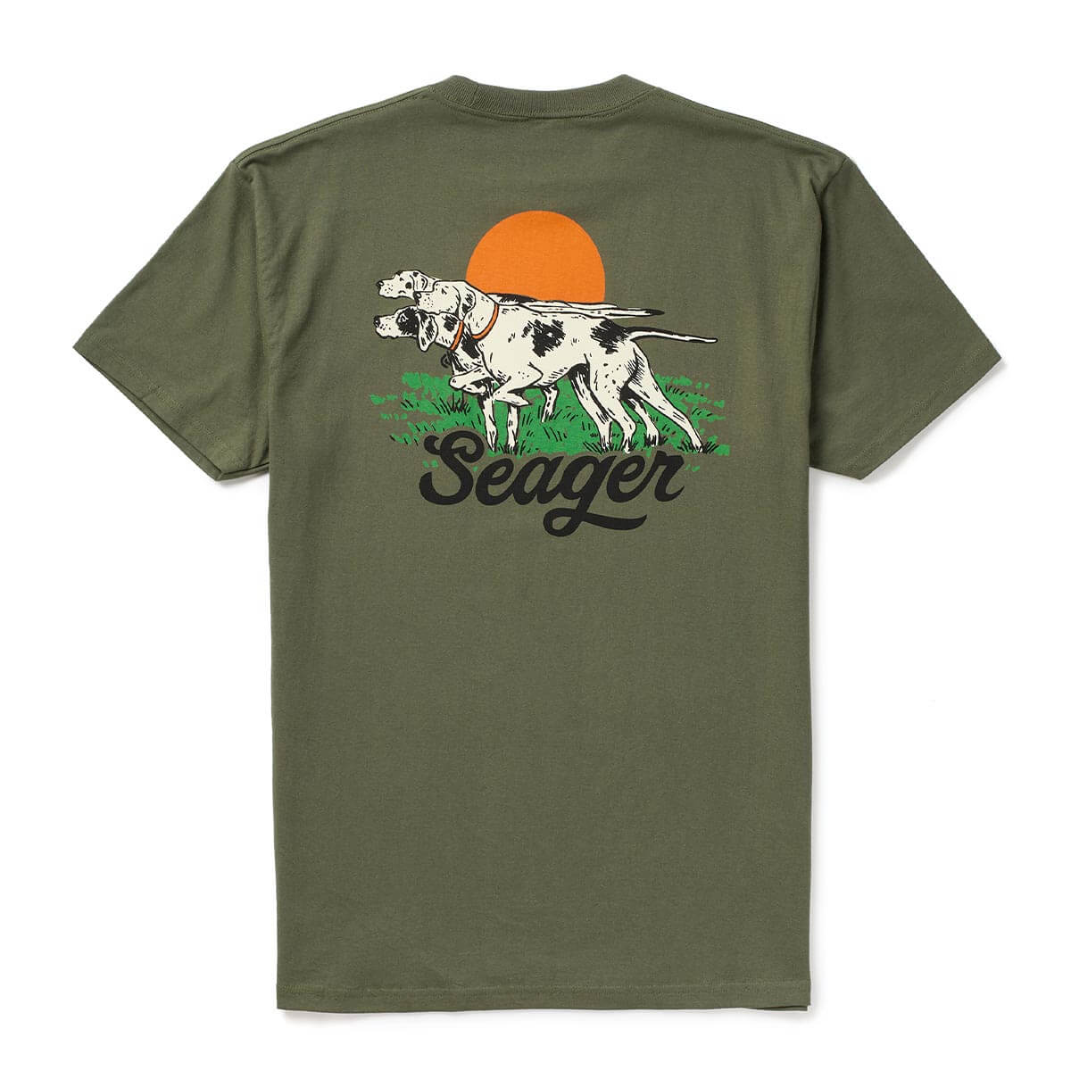 Seager M SS Pointer Tee SURPLUS GREEN