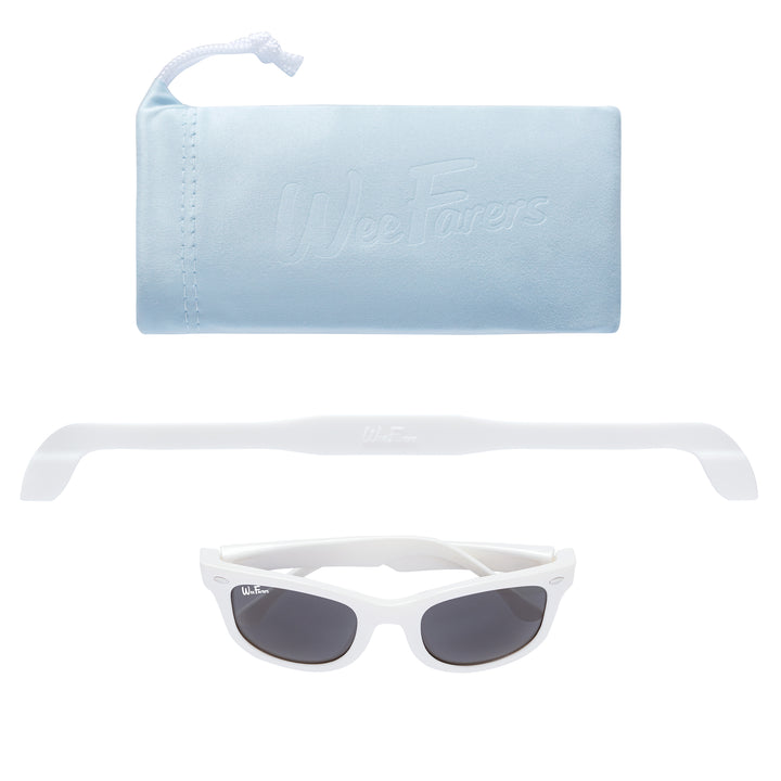 WeeFarers Polarized Sunglasses WHITE