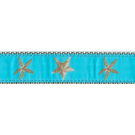 Preston Dog Collar Starfish AQUA