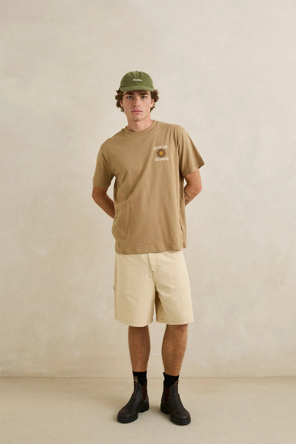 Rhythm Essential Brushed Twill Cap DILL