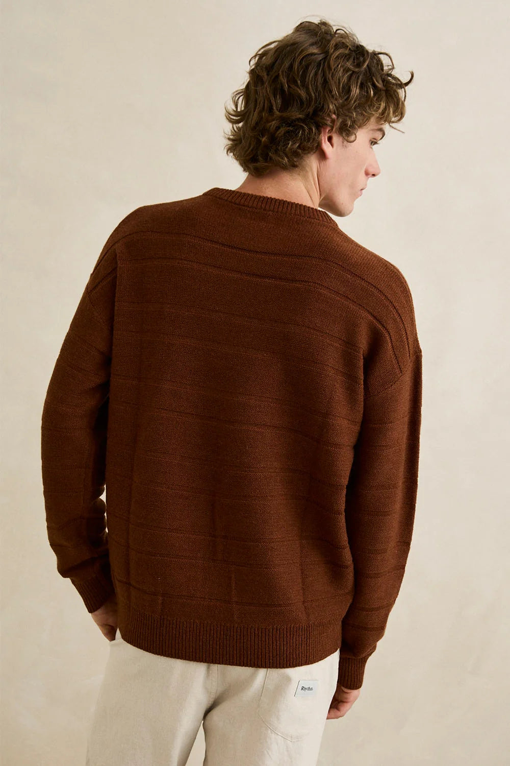 Rhythm M Jackson Knit Sweater CHESTNUT