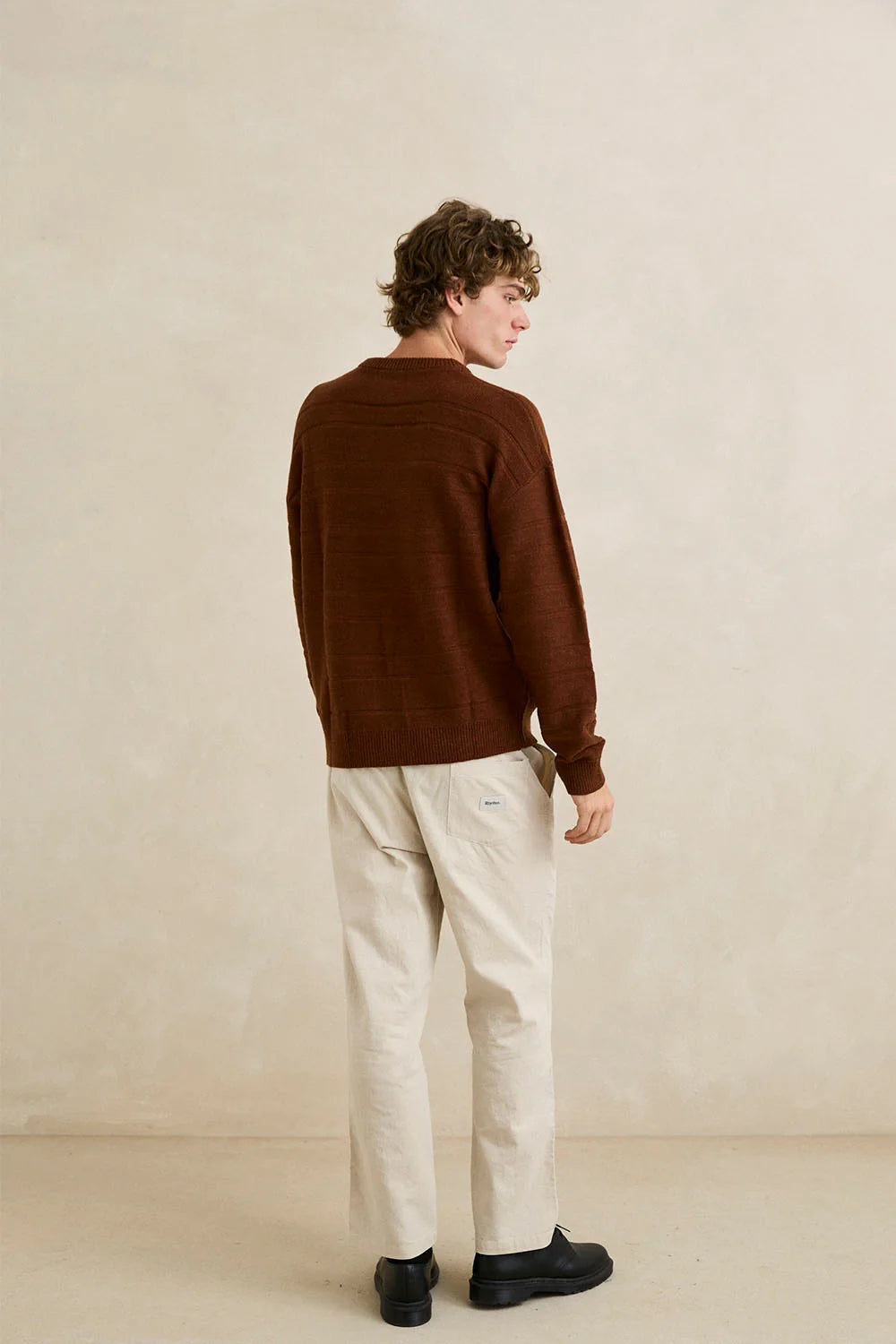Rhythm M Jackson Knit Sweater CHESTNUT