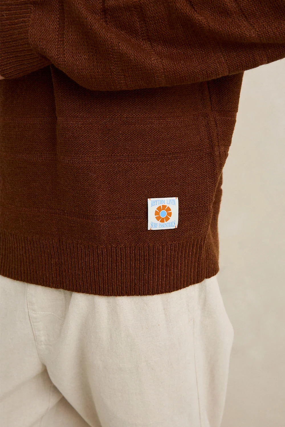 Rhythm M Jackson Knit Sweater CHESTNUT