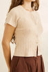 Rhythm W SS Dana Knit Cardigan OAT
