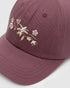 tentree Vine Floral Peak Hat MAUVE STONE / PALE OAK