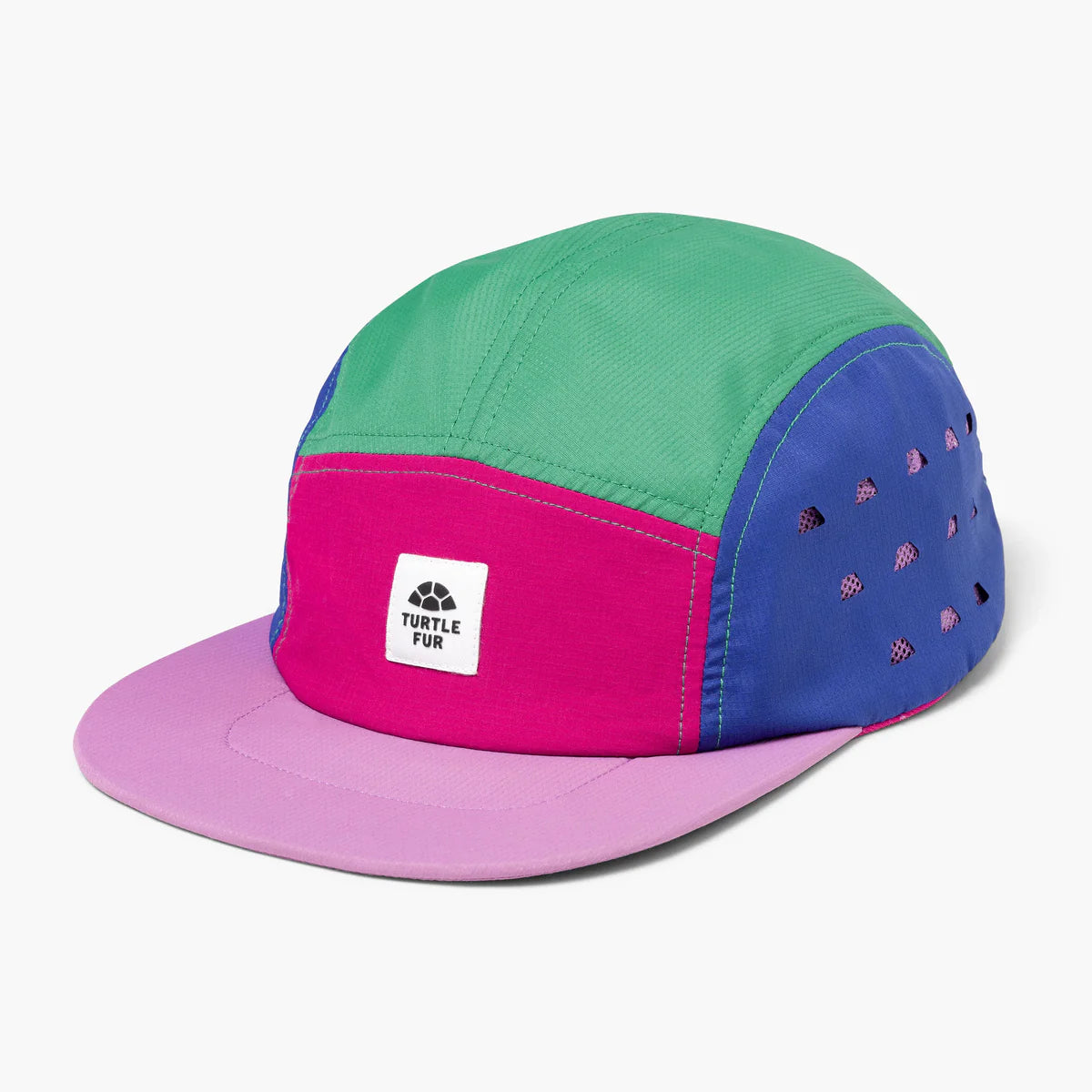 Turtle Fur Ripstop Way Out 5 Panel Hat PURPLE DAWN