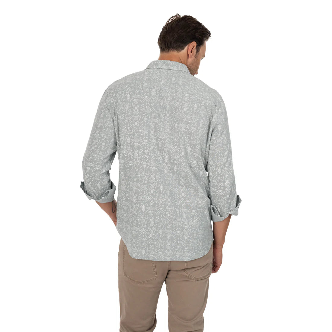 Fish Hippie M LS Rumfront Shirt QUARRY