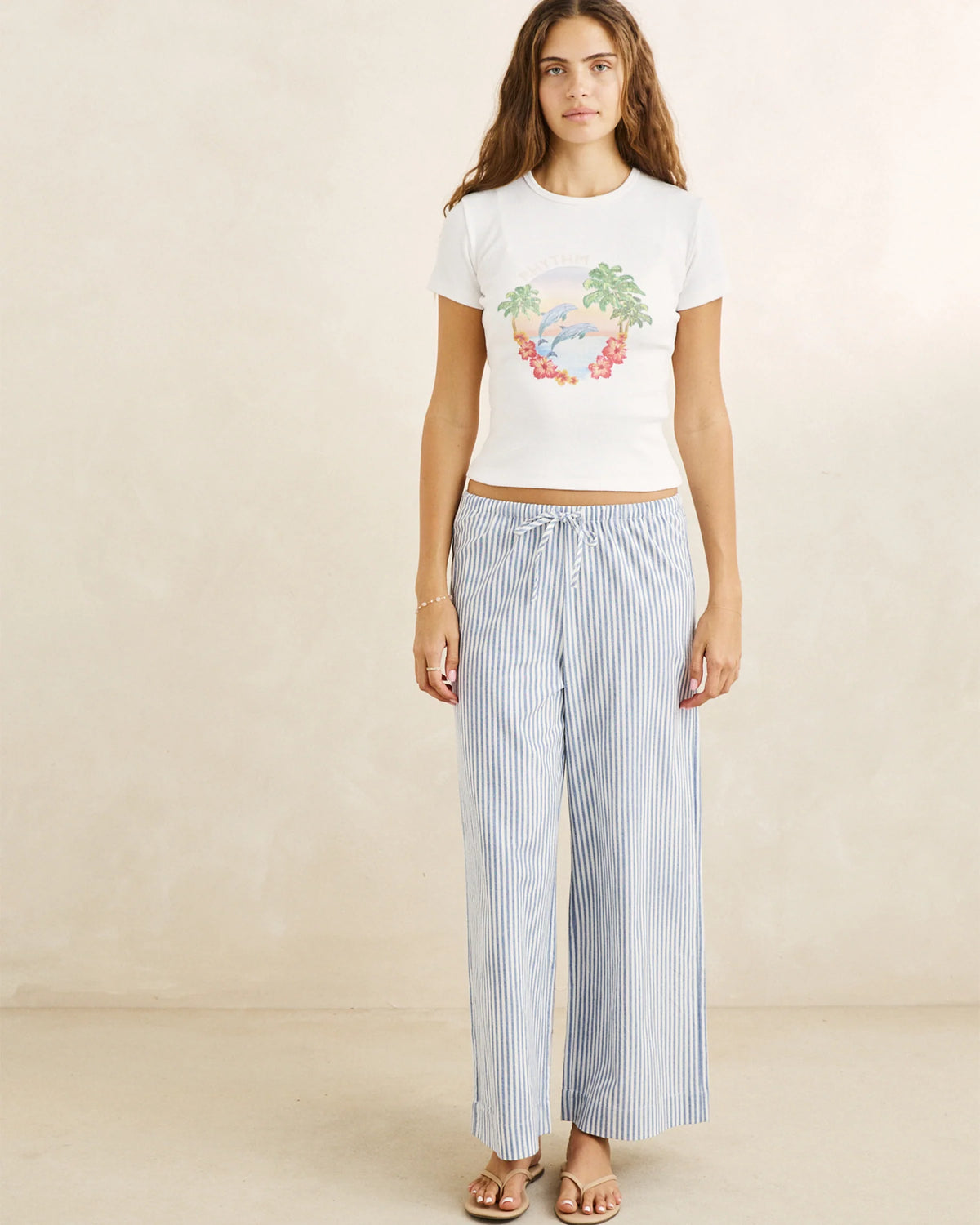 Rhythm W Dolphin Everyday Tee WHITE