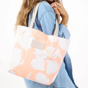 ALOHA Collection Taha'a Reversible Tote PEACHY
