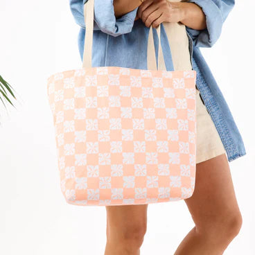 ALOHA Collection Taha'a Reversible Tote PEACHY