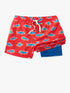 Chubbies Youth Lined Swim Trunk RED APEX SWIMMERS