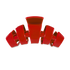 Teleties Classic Medium Hair Clip RED CARPET READY